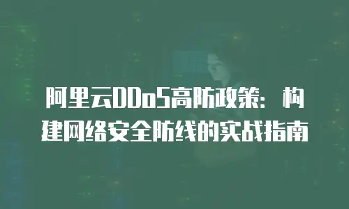 阿里云DDoS高防政策：构建网络安全防线的实战指南