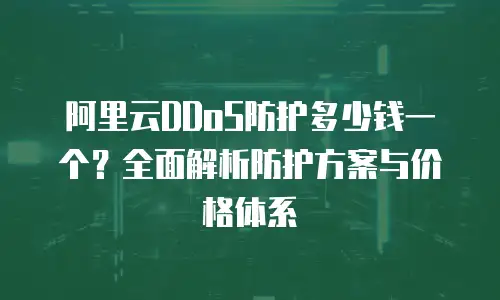 阿里云DDoS防护多少钱一个？全面解析防护方案与价格体系