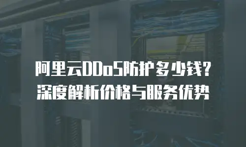 阿里云DDoS防护多少钱？深度解析价格与服务优势