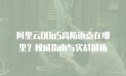 阿里云DDoS高防返点在哪里？权威指南与实战解析
