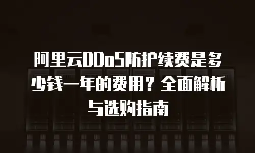 阿里云DDoS防护续费是多少钱一年的费用？全面解析与选购指南