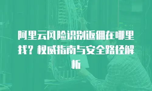 阿里云风险识别返佣在哪里找？权威指南与安全路径解析
