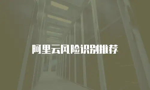 阿里云风险识别推荐