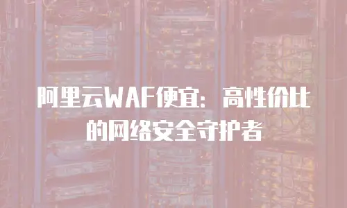 阿里云WAF便宜：高性价比的网络安全守护者