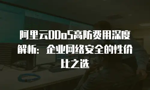 阿里云DDoS高防费用深度解析：企业网络安全的性价比之选