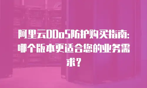阿里云DDoS防护购买指南：哪个版本更适合您的业务需求？