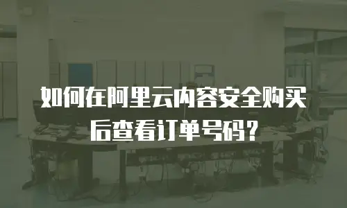 如何在阿里云内容安全购买后查看订单号码？