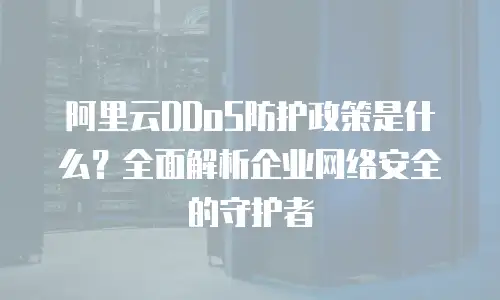 阿里云DDoS防护政策是什么？全面解析企业网络安全的守护者