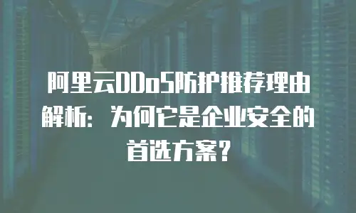 阿里云DDoS防护推荐理由解析：为何它是企业安全的首选方案？