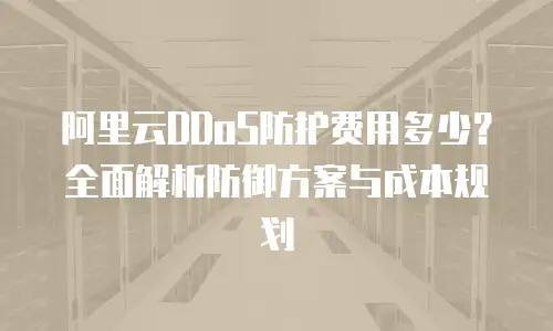 阿里云DDoS防护费用多少？全面解析防御方案与成本规划