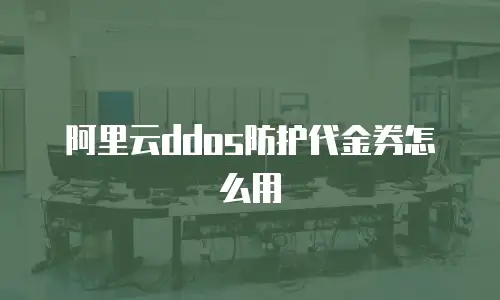 阿里云ddos防护代金券怎么用