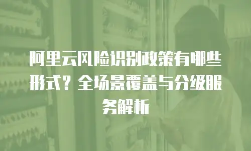 阿里云风险识别政策有哪些形式？全场景覆盖与分级服务解析