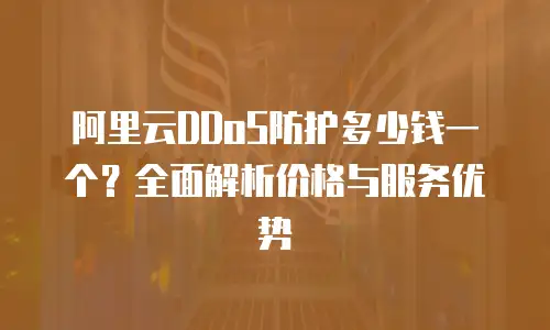 阿里云DDoS防护多少钱一个？全面解析价格与服务优势