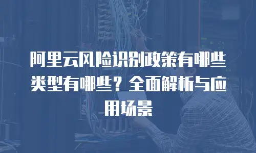 阿里云风险识别政策有哪些类型有哪些？全面解析与应用场景