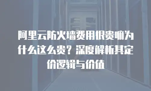 阿里云防火墙费用很贵嘛为什么这么贵？深度解析其定价逻辑与价值