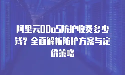 阿里云DDoS防护收费多少钱？全面解析防护方案与定价策略