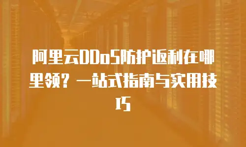 阿里云DDoS防护返利在哪里领？一站式指南与实用技巧
