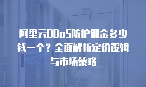 阿里云DDoS防护佣金多少钱一个？全面解析定价逻辑与市场策略