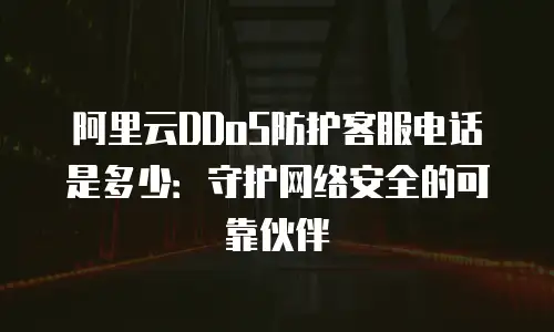 阿里云DDoS防护客服电话是多少：守护网络安全的可靠伙伴