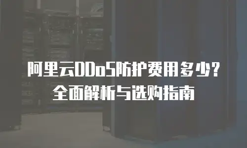 阿里云DDoS防护费用多少？全面解析与选购指南