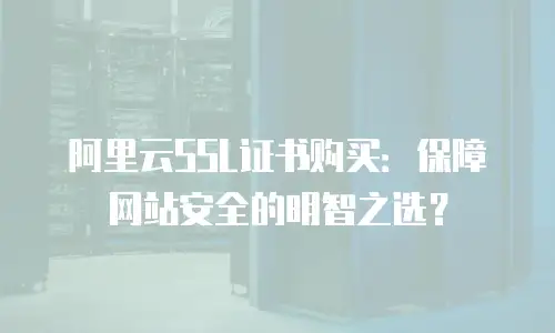 阿里云SSL证书购买：保障网站安全的明智之选？