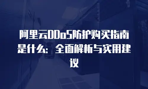 阿里云DDoS防护购买指南是什么：全面解析与实用建议