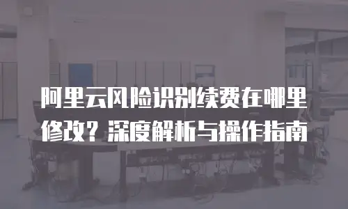 阿里云风险识别续费在哪里修改？深度解析与操作指南