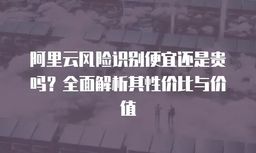 阿里云风险识别便宜还是贵吗？全面解析其性价比与价值