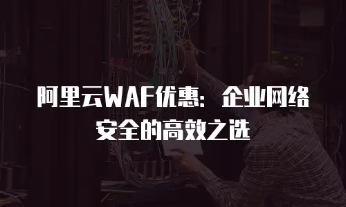 阿里云WAF优惠：企业网络安全的高效之选