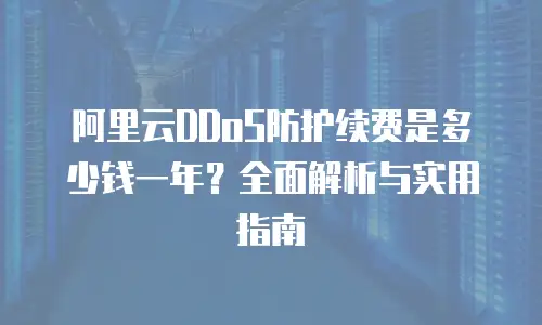 阿里云DDoS防护续费是多少钱一年？全面解析与实用指南