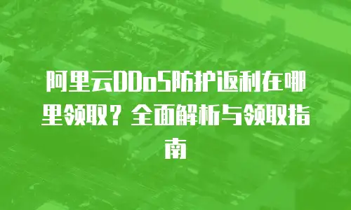 阿里云DDoS防护返利在哪里领取？全面解析与领取指南