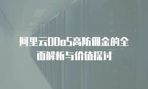阿里云DDoS高防佣金的全面解析与价值探讨