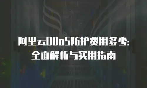 阿里云DDoS防护费用多少：全面解析与实用指南