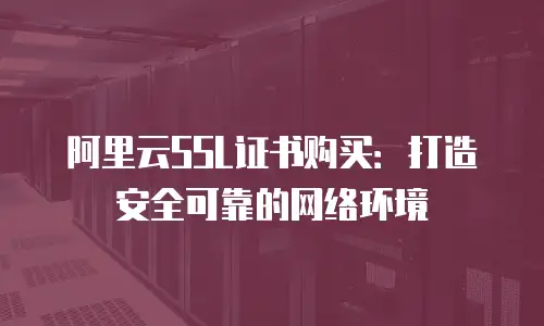 阿里云SSL证书购买：打造安全可靠的网络环境