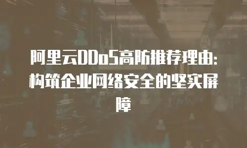 阿里云DDoS高防推荐理由：构筑企业网络安全的坚实屏障