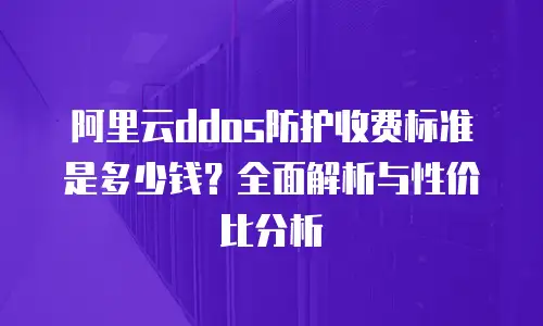 阿里云ddos防护收费标准是多少钱？全面解析与性价比分析