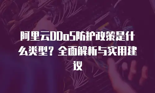 阿里云DDoS防护政策是什么类型？全面解析与实用建议