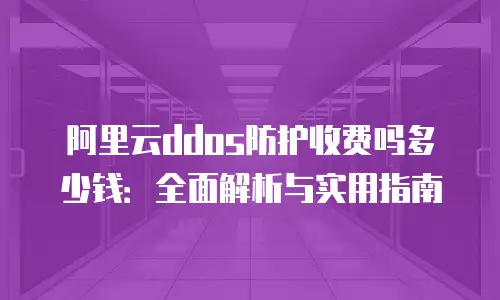 阿里云ddos防护收费吗多少钱：全面解析与实用指南