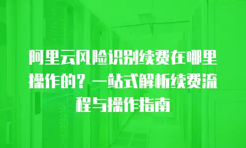 阿里云风险识别续费在哪里操作的？一站式解析续费流程与操作指南