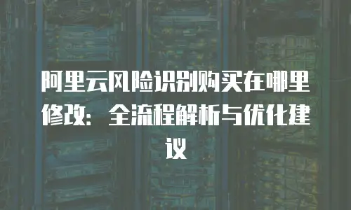 阿里云风险识别购买在哪里修改：全流程解析与优化建议
