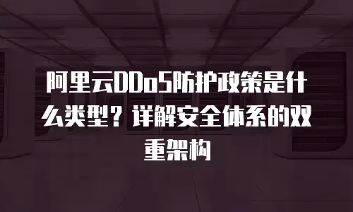 阿里云DDoS防护政策是什么类型？详解安全体系的双重架构