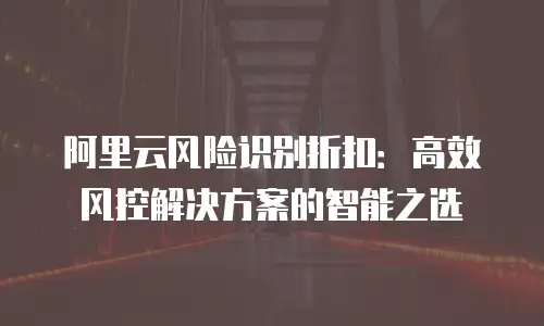 阿里云风险识别折扣：高效风控解决方案的智能之选