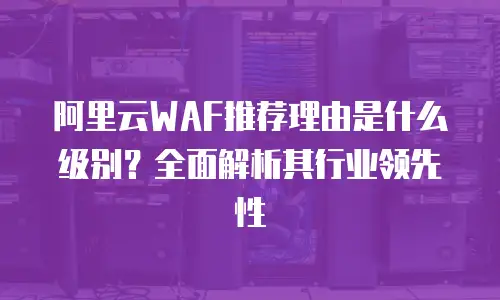 阿里云WAF推荐理由是什么级别？全面解析其行业领先性