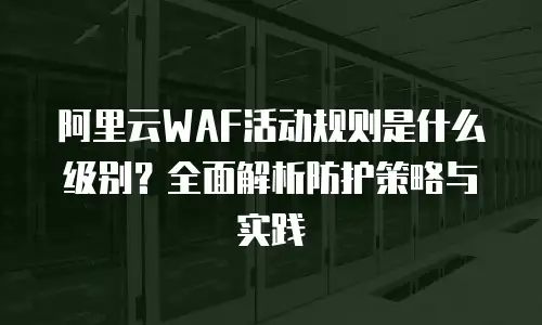 阿里云WAF活动规则是什么级别？全面解析防护策略与实践