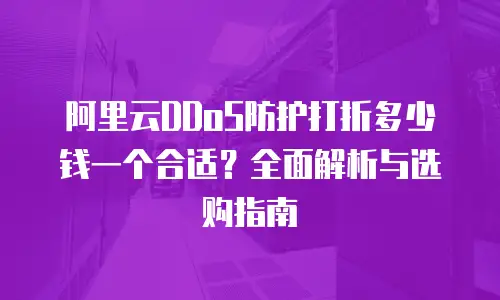 阿里云DDoS防护打折多少钱一个合适？全面解析与选购指南