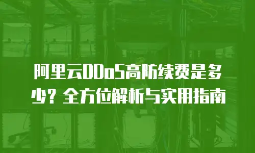 阿里云DDoS高防续费是多少？全方位解析与实用指南