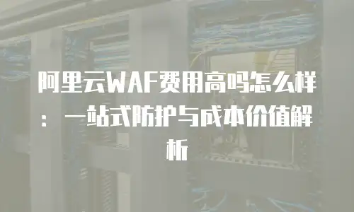 阿里云WAF费用高吗怎么样：一站式防护与成本价值解析