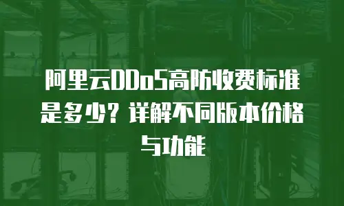 阿里云DDoS高防收费标准是多少？详解不同版本价格与功能