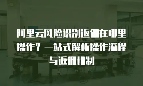 阿里云风险识别返佣在哪里操作？一站式解析操作流程与返佣机制