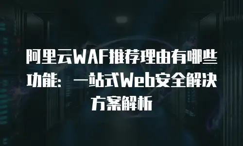 阿里云WAF推荐理由有哪些功能：一站式Web安全解决方案解析